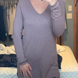 Purple long sweater